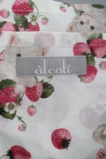 画像4: alcali / 青木美沙子コラボ ノベルティサコッシュ  白Ｘピンク I-26-03-30-080-LO-BG-SA-ZI (4)
