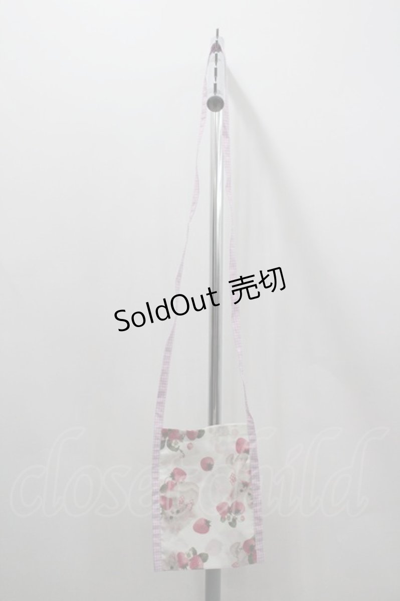 画像2: alcali / 青木美沙子コラボ ノベルティサコッシュ  白Ｘピンク I-26-03-30-080-LO-BG-SA-ZT618-F001 (2)