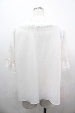 画像2: axes femme kawaii / プチリボン半袖ブラウス M ホワイト I-26-04-03-009-AX-BL-SA-ZI