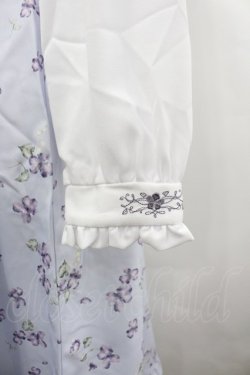 画像3: axes femme / すみれ柄セーラー襟ワンピース  サックス I-26-04-03-041-AX-OP-SA-ZI