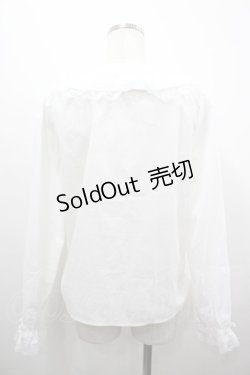 画像2: majoretty / 襟はしごリボンレースブラウス M ホワイト I-26-04-03-004-GO-BL-SA-ZI