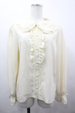 画像1: m petit by misako / AM マルエリフリルブラウス L 淡薄橙 I-26-04-03-005-LO-BL-SA-ZI