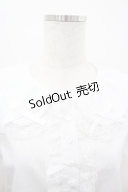 画像3: majoretty / 襟はしごリボンレースブラウス M ホワイト I-26-04-03-004-GO-BL-SA-ZI
