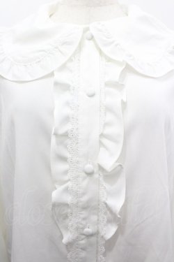 画像3: m petit by misako / AM マルエリフリルブラウス L 中白 I-26-04-03-007-LO-BL-SA-ZI