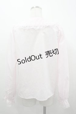 画像2: majoretty / 襟はしごリボンレースブラウス L ピンク I-26-04-03-003-GO-BL-SA-ZI