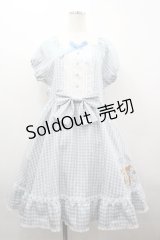 CHIP CLIP / SATSUKIAIコラボワンピース L サックス I-26-04-03-039-PU-OP-SA-ZI