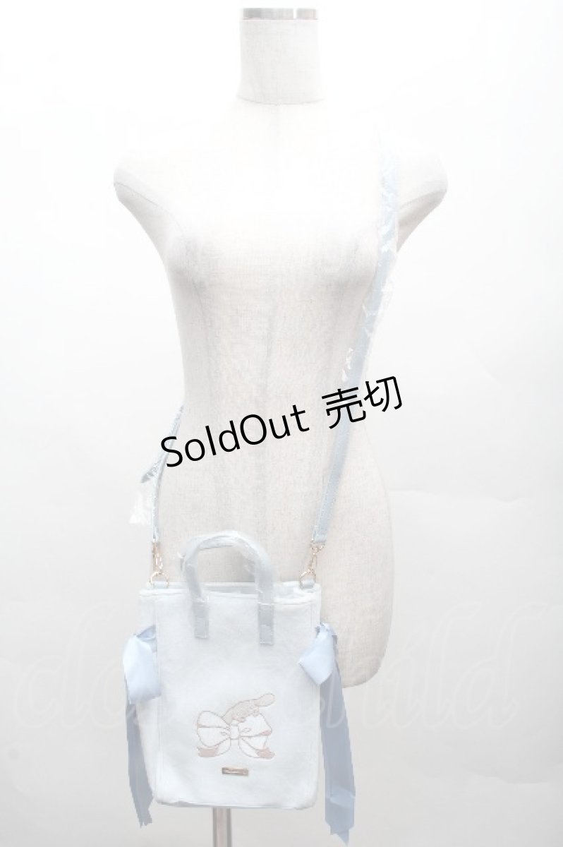 画像1: Maison de FLEUR / シナモロール　ショルダーバッグ  サックス S-26-04-07-036-LO-BG-HR-ZS (1)