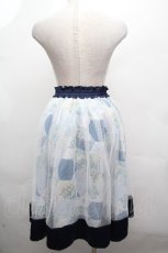 画像2: axes femme / パッチワーク柄スカート/ミュルーズ染織美術館コラボ  紺 S-26-04-16-059-AX-SK-HR-ZS (2)