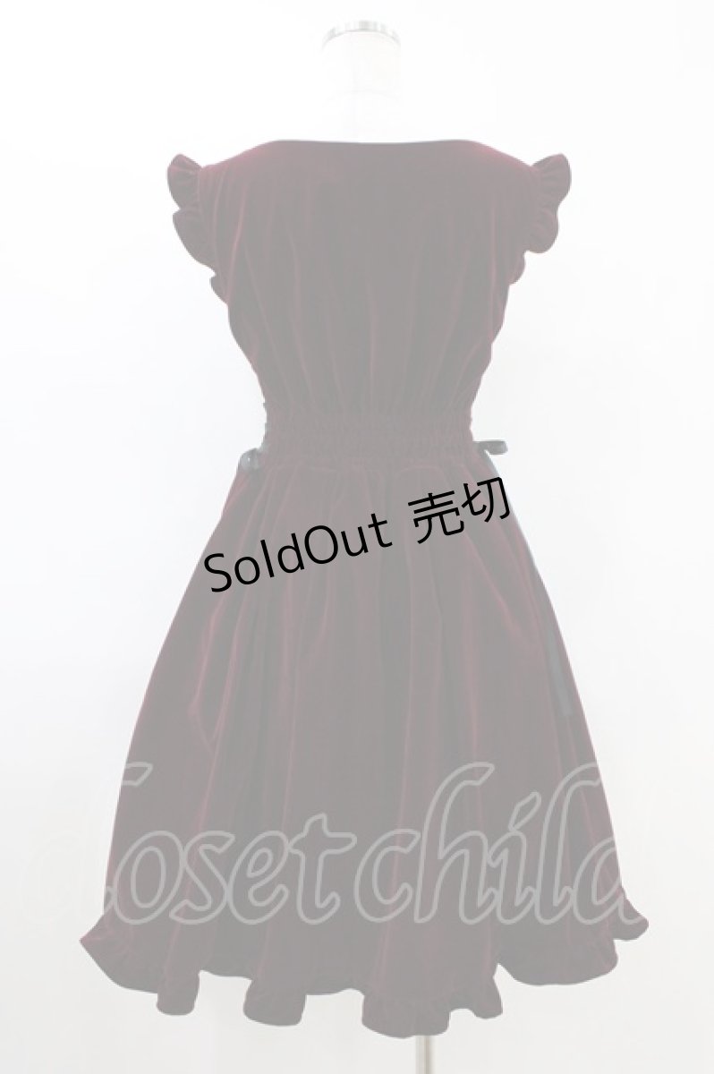 画像2: axes femme POETIQUE / サイドレースアップジャンドレ M ワイン O-26-01-05-028-AX-OP-OW-ZH (2)