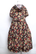 画像2: PINK HOUSE / ストロベリーフィールズプリントフードワンピース  黒ｘ赤 S-26-04-30-1035-LO-OP-AS-ZS (2)