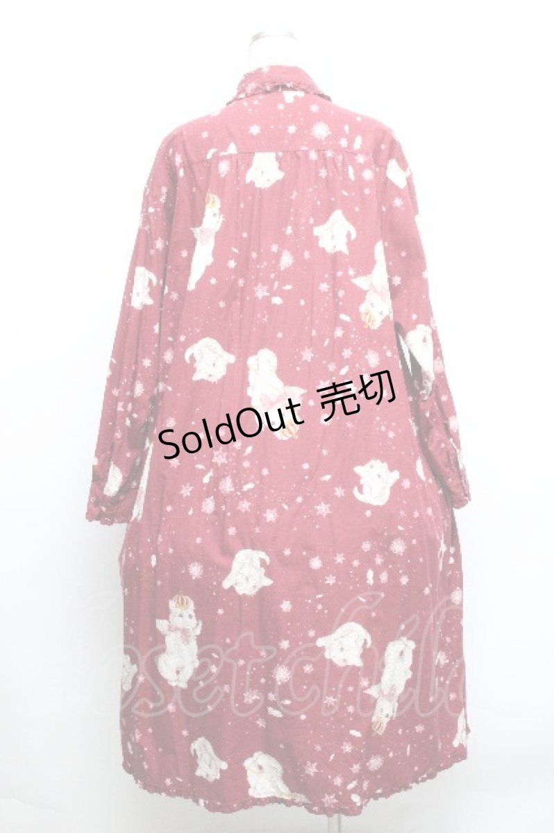 画像2: PINK HOUSE / スノーフェアリーテールミディ丈ワンピース  赤 S-26-04-30-1029-LO-OP-AS-ZS (2)