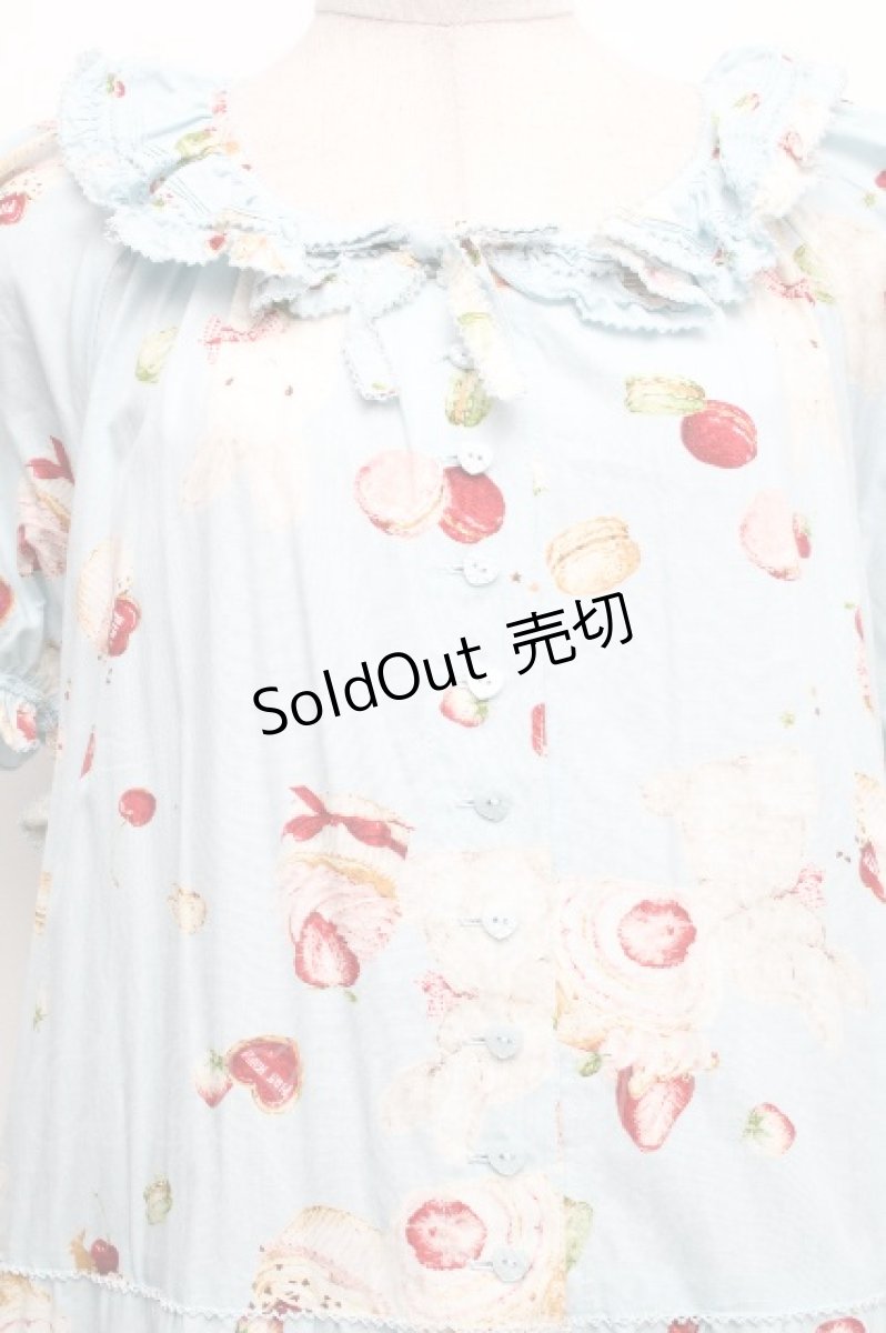 画像3: PINK HOUSE / シュガリースイーツラビットプリントミディワンピース  サックス S-26-04-30-1023-LO-OP-AS-ZS (3)