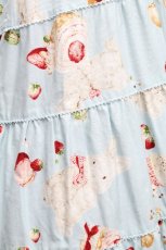 画像7: PINK HOUSE / シュガリースイーツラビットプリントミディワンピース  サックス S-26-04-30-1023-LO-OP-AS-ZS (7)