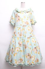 画像1: PINK HOUSE / ハニーレモンテディプリントミディワンピース  ミント S-26-04-30-1024-LO-OP-AS-ZS (1)