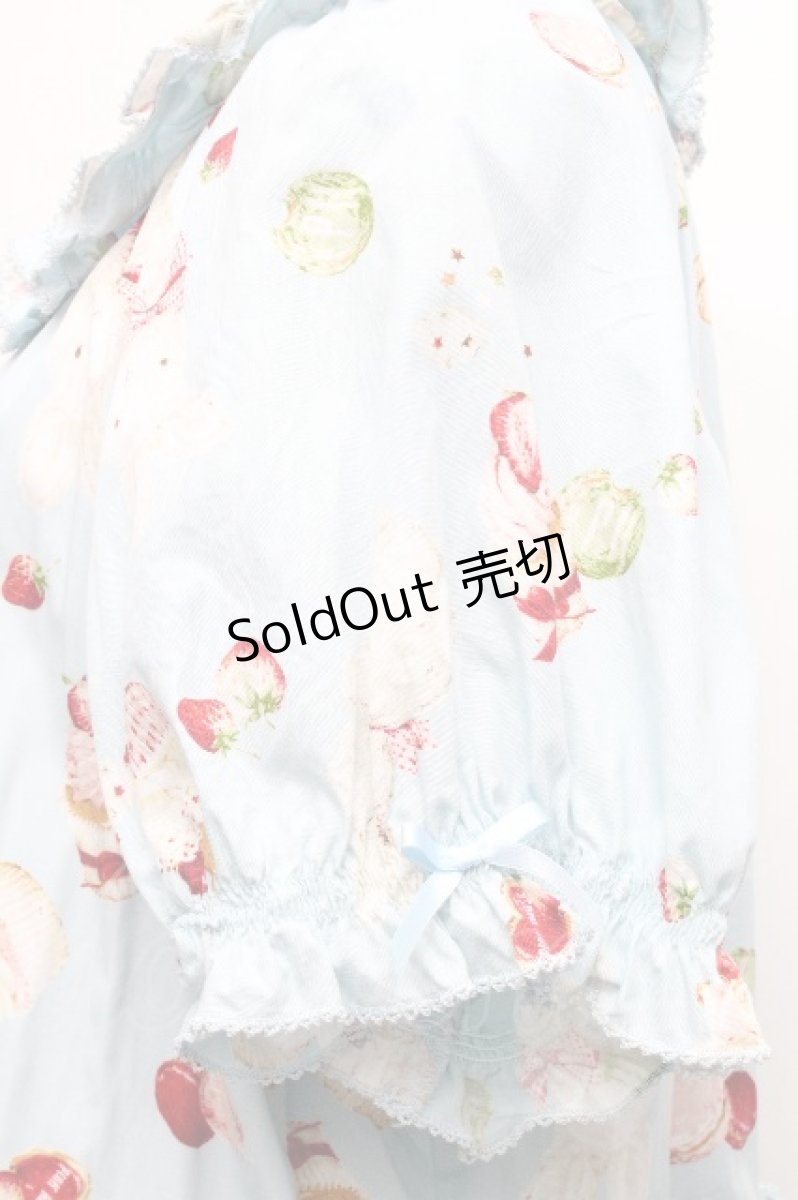 画像5: PINK HOUSE / シュガリースイーツラビットプリントミディワンピース  サックス S-26-04-30-1023-LO-OP-AS-ZS (5)