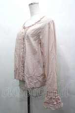 画像2: PINK HOUSE / ローンノーカラーブラウス  ピンク I-26-05-08-007-LO-BL-SA-ZI (2)