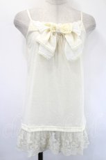 画像1: axes femme / Bigリボンキャミソール M キナリ I-26-05-16-018-AX-TO-SA-ZI (1)