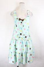 画像1: Angelic Pretty / ポルカドットチョコレートサロペットSet  ミント I-26-05-24-086-AP-OP-SA-ZI (1)