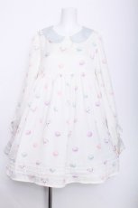 画像1: RoseMarie seoir / 猫マカロンワンピース  オフ S-26-06-03-1026-LO-OP-AS-ZS (1)