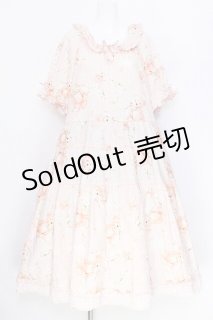 PINK HOUSE / 桜Teddyプリントミディワンピース ピンク S-26-06-03
