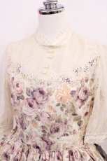 画像4: Innocent World / クイーン・エリザベス・ローズワンピース M パープル×生成/Purple×Beige H-26-06-11-1012-IW-OP-NS-ZH (4)