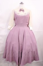 画像1: Innocent World / サーキュラーレーシーワンピース M Old Rose H-26-06-11-1010-IW-OP-NS-ZH (1)