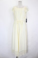 画像1: INGEBORG / トーションレース使いワンピース 3(サイズ9号) アイボリー I-26-07-01-044-LO-OP-SA-ZI (1)