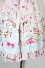 画像3: axes femme kawaii / ダイナーカフェジャンパースカート  ピンク I-26-07-01-065-AX-OP-SA-ZI (3)
