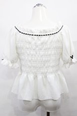 画像2: m petit by misako / シャーリングプルオーバー L 白 H-26-07-11-1026-LO-TO-NS-ZH (2)