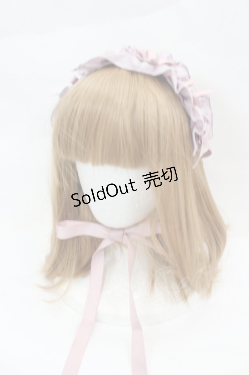画像1: Chalmiere / フリルヘッドドレス  ピンク I-26-07-15-107-AX-AC-SA-ZI (1)