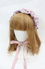画像1: Chalmiere / フリルヘッドドレス  ピンク I-26-07-15-107-AX-AC-SA-ZI (1)