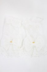 画像1: Angelic Pretty / フリルリボンアームウォーマー  オフ白 H-26-07-20-040-AP-ZA-YZ-ZH (1)