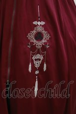 画像3: axes femme / チャイナ風刺繍キャミワンピース  ボルドーＸ黒 T-26-03-13-020-AX-OP-SA-ZH (3)