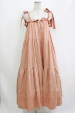 画像1: Katie / COVEN tiered dress  オレンジベージュ H-26-08-08-012-LO-OP-KB-ZH (1)