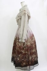 画像2: 【SALE】axes femme NOSTALGIE / ミスティローズ柄ワンピース  ブラウン O-25-09-09-021-AX-OP-IG-ZH (2)