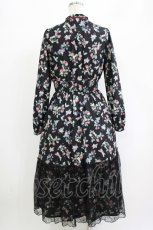 画像3: 【SALE】axes femme / ベリー柄ロングワンピース  クロ O-25-09-09-029-AX-OP-IG-ZH (3)