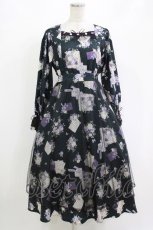 画像1: 【SALE】axes femme / ローズアンダヴィタシオンワンピース  クロ O-25-10-31-3018-AX-OP-IG-ZH (1)