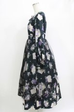 画像2: 【SALE】axes femme / ローズアンダヴィタシオンワンピース  クロ O-25-10-31-3018-AX-OP-IG-ZH (2)