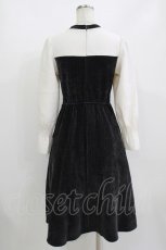 画像3: axes femme POETIQUE / コーデュロイ切り替えワンピース M グレー×キナリ O-26-01-24-029-AX-OP-OW-ZH (3)