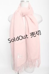 Emily Temple cute  / ロゴ刺繍ストール Y-21-12-15-031-1-ZA-ET-L-HD-ZT087