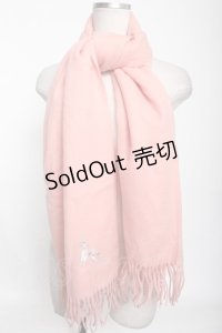 Emily Temple cute  / ロゴ刺繍ストール Y-21-12-15-031-1-ZA-ET-L-HD-ZT087