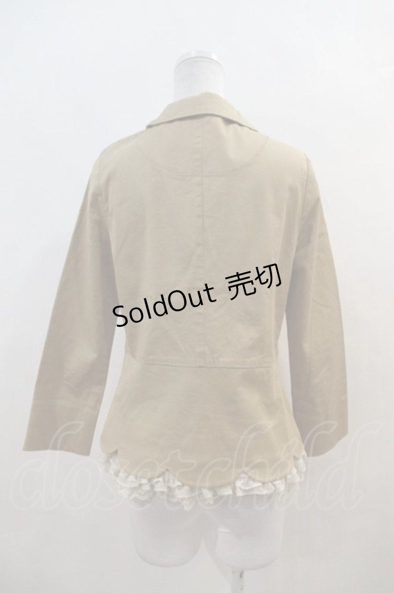 画像2: 【SALE】Franche Lippee  / 裾スカラップジャケット I-21-12-26-011i-1-JA-LO-L-HD-ZT469 (2)