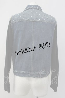 画像2: 【SALE】Candy Stripper  / スウェットスリーブデニムジャケット O-22-01-06-4033-1-JA-PU-P-IG-ZT-C014