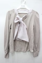 evelyn / ビッグボウタイカラーテレコニット O-22-02-09-061-1-TO-CA-L-IG-ZT143