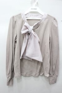 evelyn / ビッグボウタイカラーテレコニット O-22-02-09-061-1-TO-CA-L-IG-ZT143