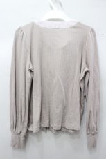 画像2: 【SALE】evelyn / ビッグボウタイカラーテレコニット O-22-02-09-061-1-TO-CA-L-IG-ZT143 (2)