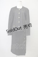 KANEKO ISAO  / グログランリボンデニムジャケット＆スカートセット I-22-03-05-4032-1-OP-LO-L-HD-ZT144