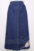 【SALE】【20%OFF】KANEKO ISAO  / 麦わら帽子刺繍デニムスカート