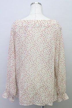 画像2: Ph Blue  / ミニミニ手書きお花シフォントップス I-22-03-24-4017-1-TO-LO-L-HD-ZT203