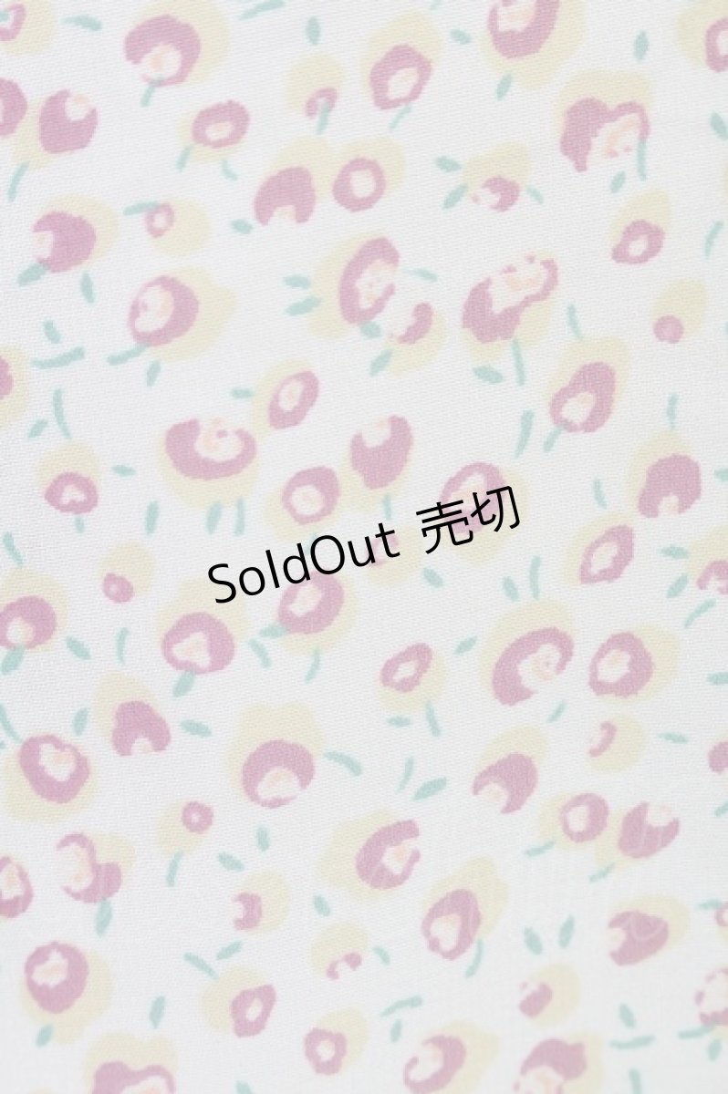 画像3: 【SALE】Ph Blue  / ミニミニ手書きお花シフォントップス I-22-03-24-4017-1-TO-LO-L-HD-ZT203 (3)